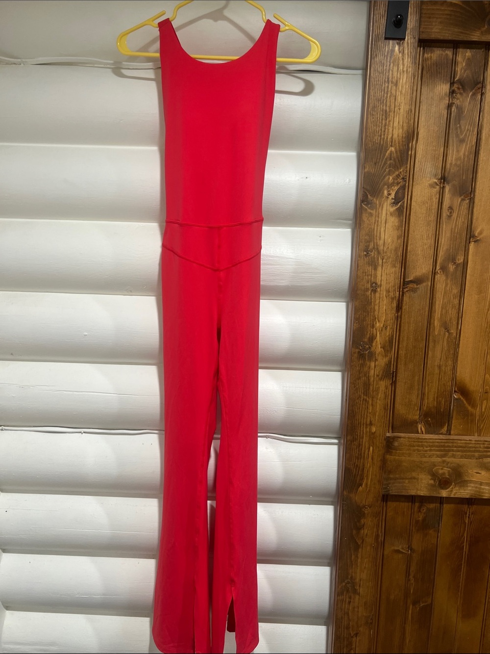 JoyLab Red Sleeveless Wide-Leg Jumpsuit